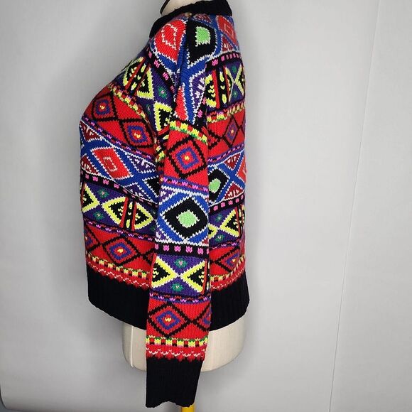 Polo‎ Ralph Lauren Sweater Colorful Nordic Design Heavier Weight Women's Size M - Picture 5 of 10